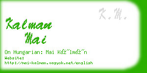 kalman mai business card